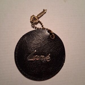 Vintage Lark Luggage Tag with Key